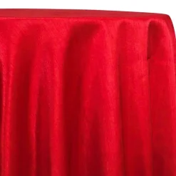 Shantung Satin (Reversible) Table Linen in Red