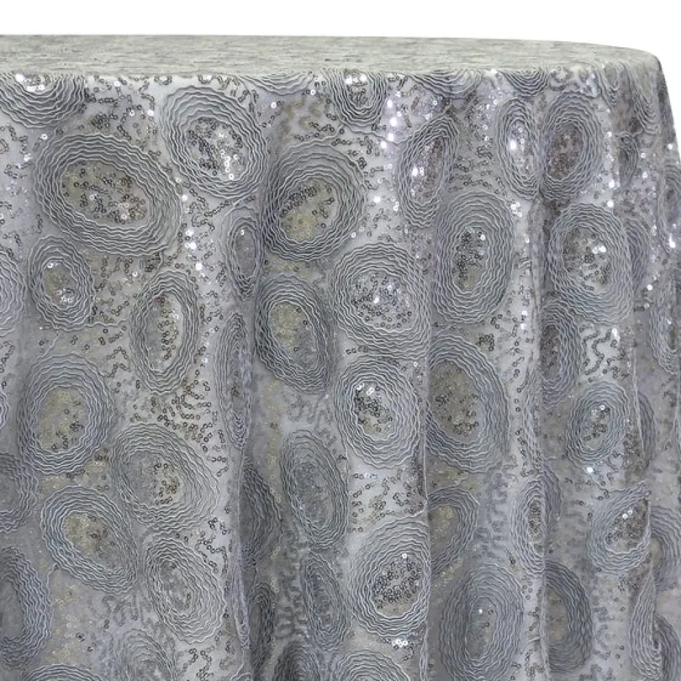 Sienna Design Table Linen in Silver and Silver