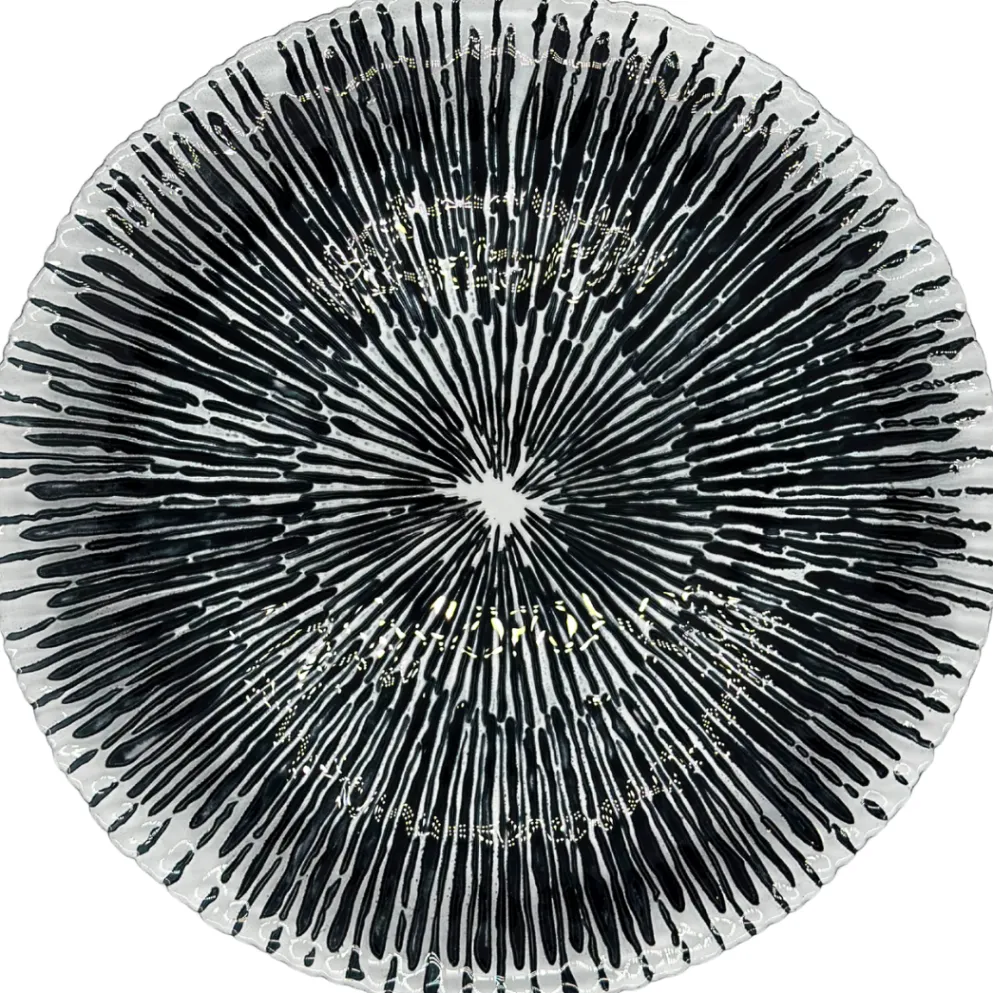 Solaris - Glass Charger Plate in Black (Item # 0426)