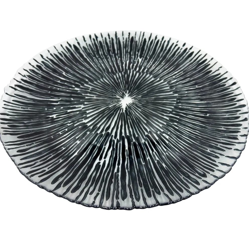 Solaris - Glass Charger Plate in Black (Item # 0426)