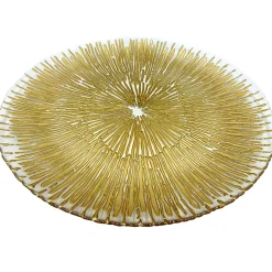 Solaris - Glass Charger Plate in Gold (Item # 0426)