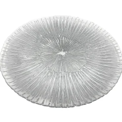 Solaris - Glass Charger Plate in Silver (Item # 0426)