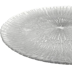 Solaris - Glass Charger Plate in Silver (Item # 0426)