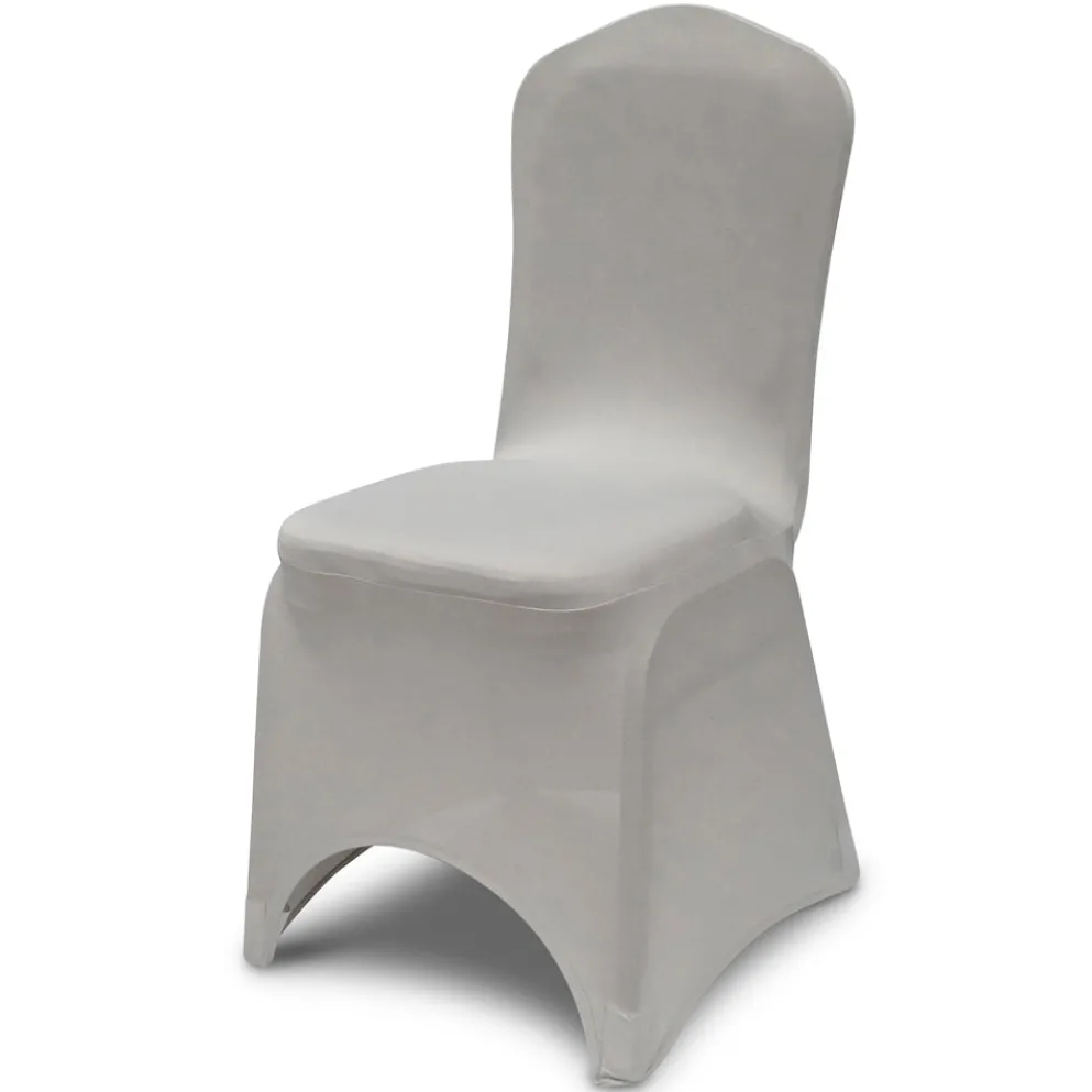Spandex Banquet Chair Cover in Silver