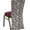 Spandex Chair Back - Zebra