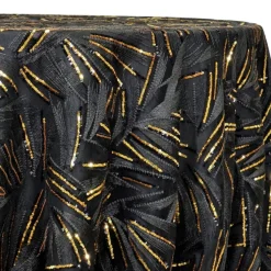 Sparkle Sequins Table Linen in Gold and Black