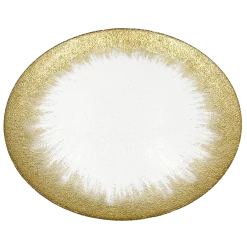 Stardust - Glass Charger Plate in Gold (Item # 0277)
