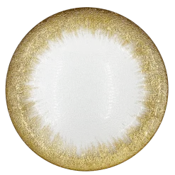 Stardust - Glass Charger Plate in Gold (Item # 0277)
