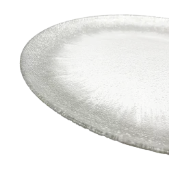 Stardust - Glass Charger Plate in Silver (Item # 0277)