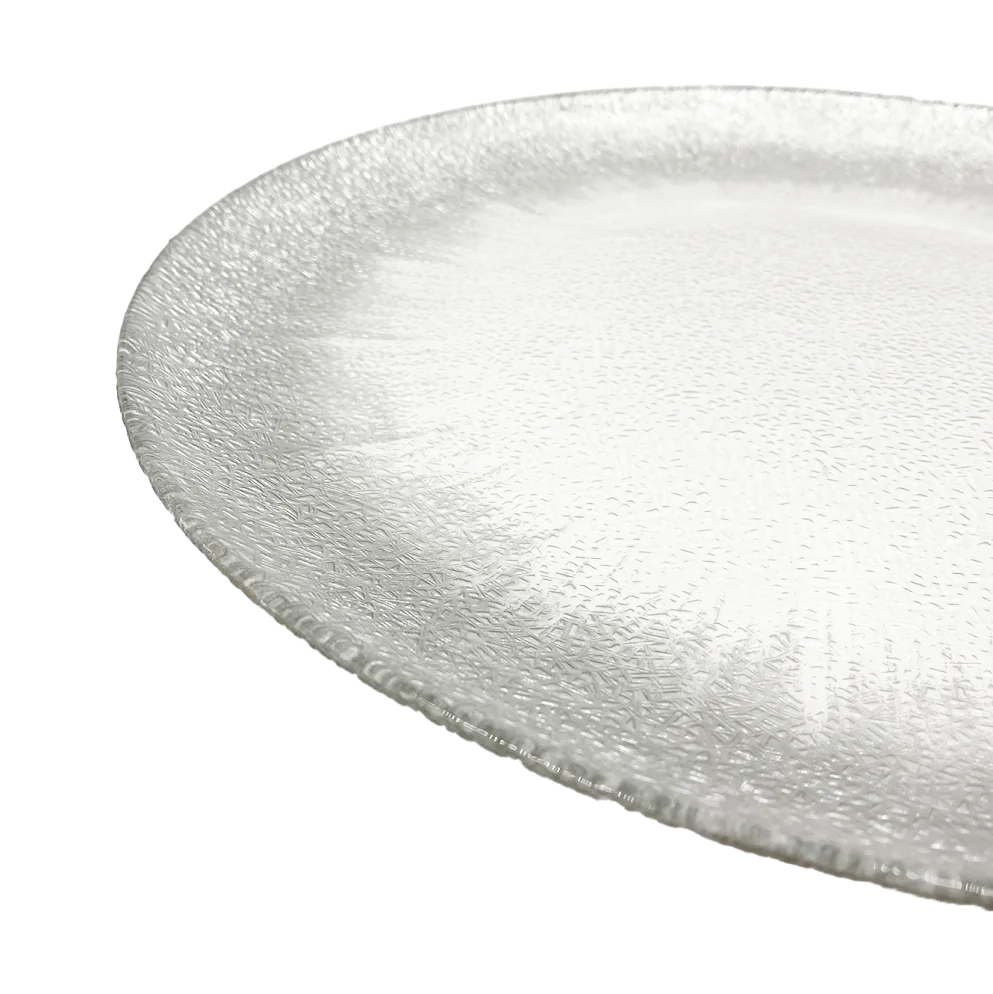Stardust - Glass Charger Plate in Silver (Item # 0277)