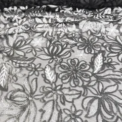 Starlight Sequins Table Linen in Silver