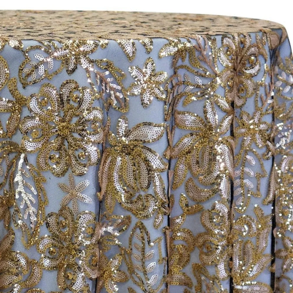Starlight Sequins Table Linen in Gold
