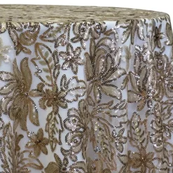 Starlight Sequins Table Linen in Champagne