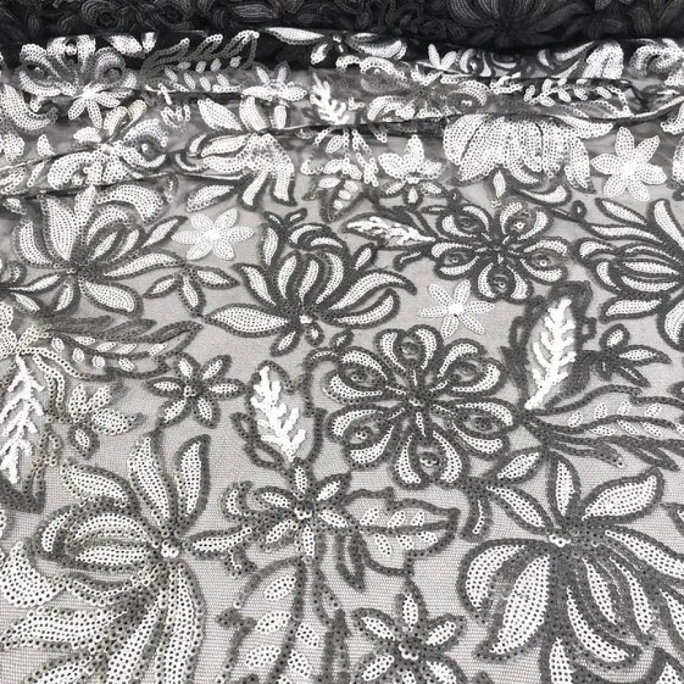 Starlight Sequins Table Runner in Silver