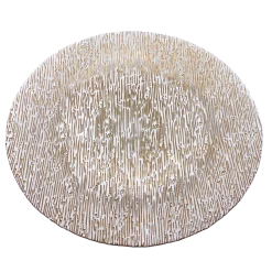 Static - Glass Charger Plate in Rose Gold (Item # 0290)