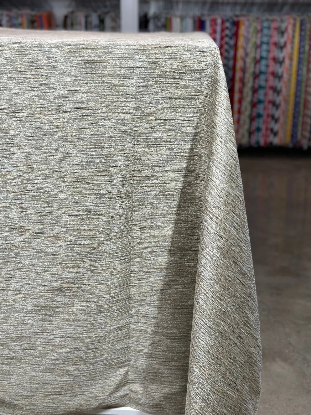Sterling Jacquard Table Linen in Taupe