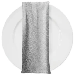 Sterling Jacquard Table Napkin in Silver