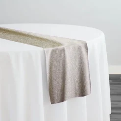 Sterling Jacquard Table Runner in Gold