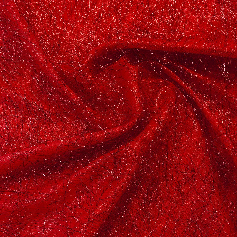 String Metallic Table Runner in Red