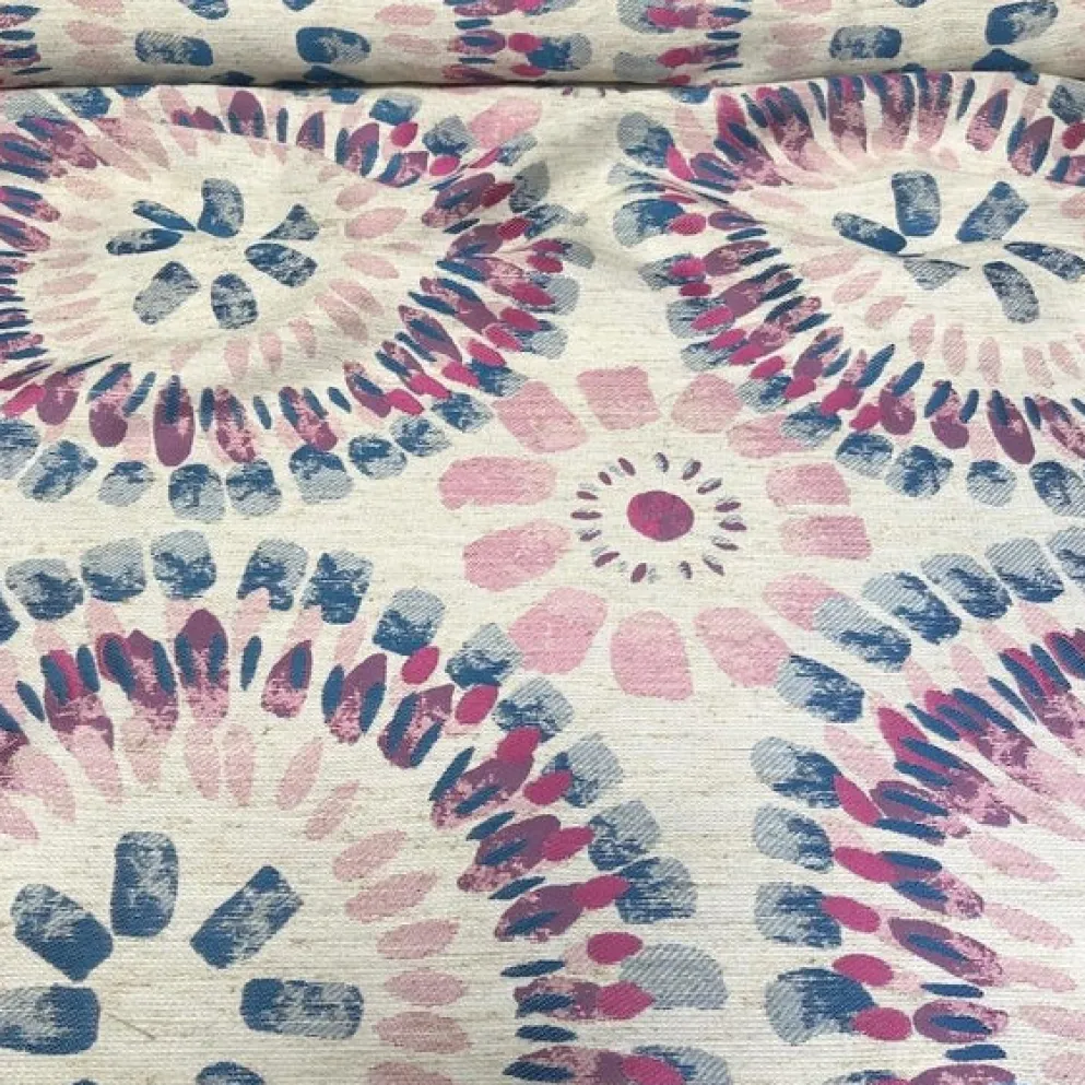 Sundaze Jacquard (Reversible) Table Linen in Fuchsia and Blue