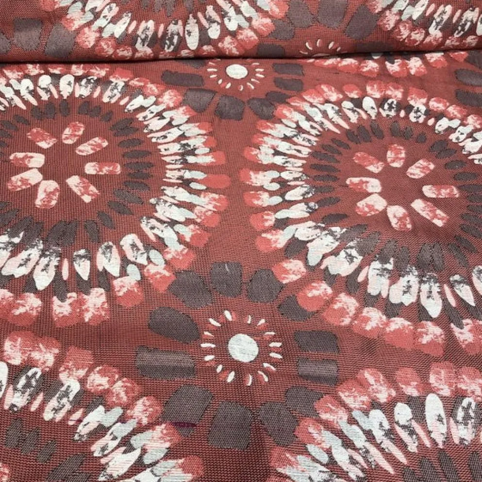 Sundaze Jacquard (Reversible) Table Napkin in Red and Black