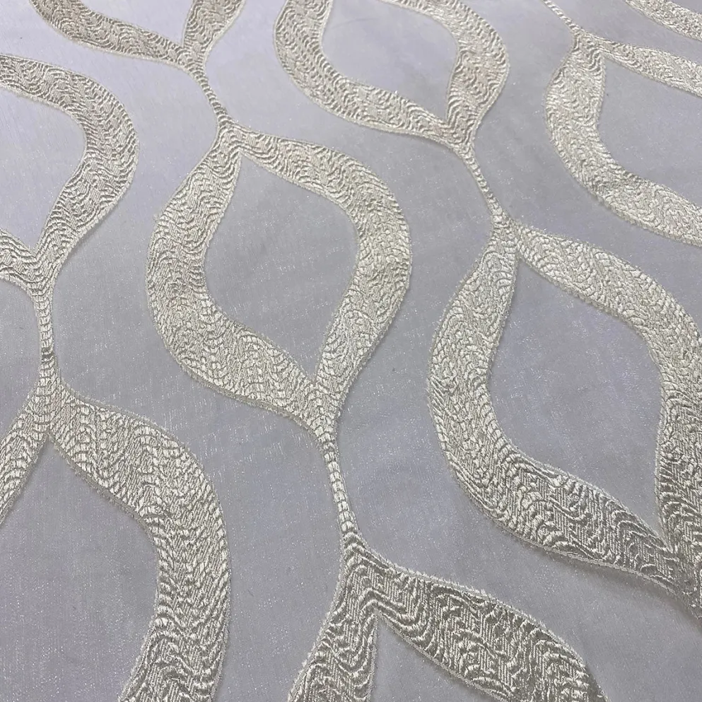 Tabriz Organza Table Linen in Ivory