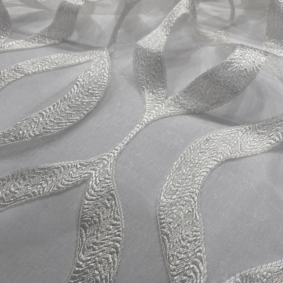 Tabriz Organza Table Linen in White