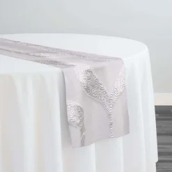 Tabriz Organza Table Runner in White