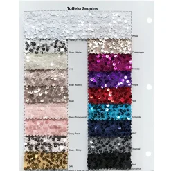 Taffeta Sequins Table Linen in Blush Shiny