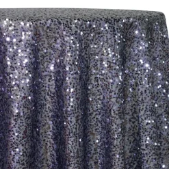 Taffeta Sequins Table Linen in Charcoal
