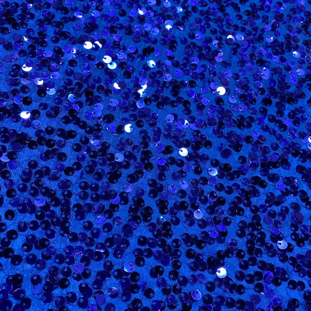 Taffeta Sequins Table Linen in Royal