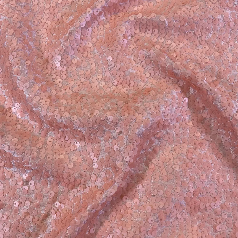 Taffeta Sequins Table Linen in Dusty Rose