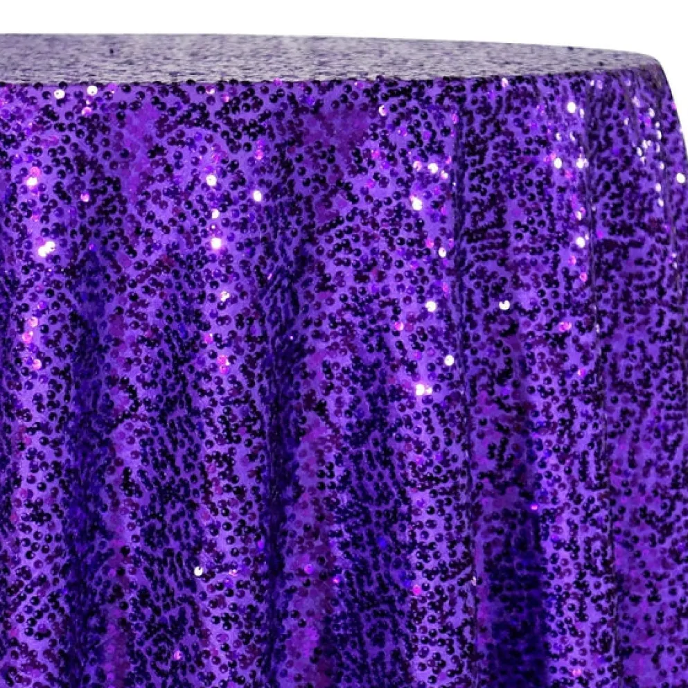 Taffeta Sequins Table Linen in Purple