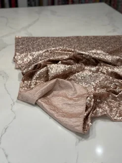 Taffeta Sequins Table Linen in Blush