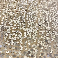 Taffeta Sequins Table Linen in Champagne