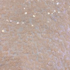 Taffeta Sequins (w/ Poly Lining) Table Napkin in Blush Transparent