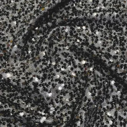Taffeta Sequins (w/ Poly Lining) Table Napkin in Charcoal