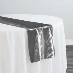 Tissue Lame Table Runner in Silver