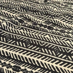 Topaz (Poly Print) Table Runner in Black / Taupe
