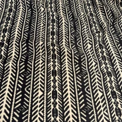 Topaz (Poly Print) Table Runner in Black / Taupe