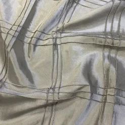 Triple Pleat Pintuck Table Runner in Silver