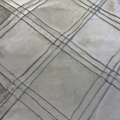 Triple Pleat Pintuck Table Runner in Silver