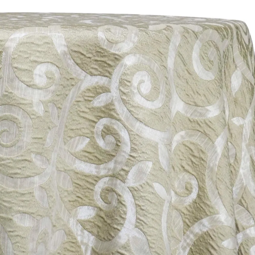 Tuscany Jacquard (Reversible) Table Linen in Ivory
