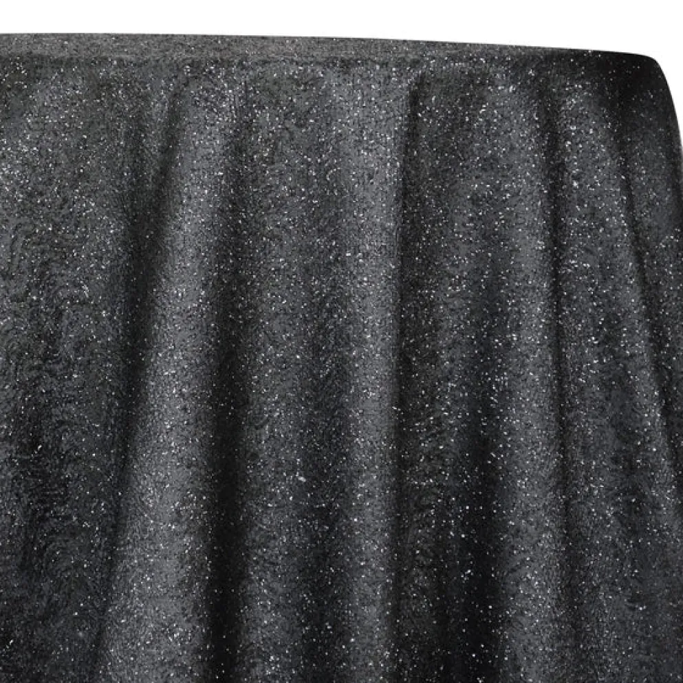 Twinkle Tensil Table Linen in Black