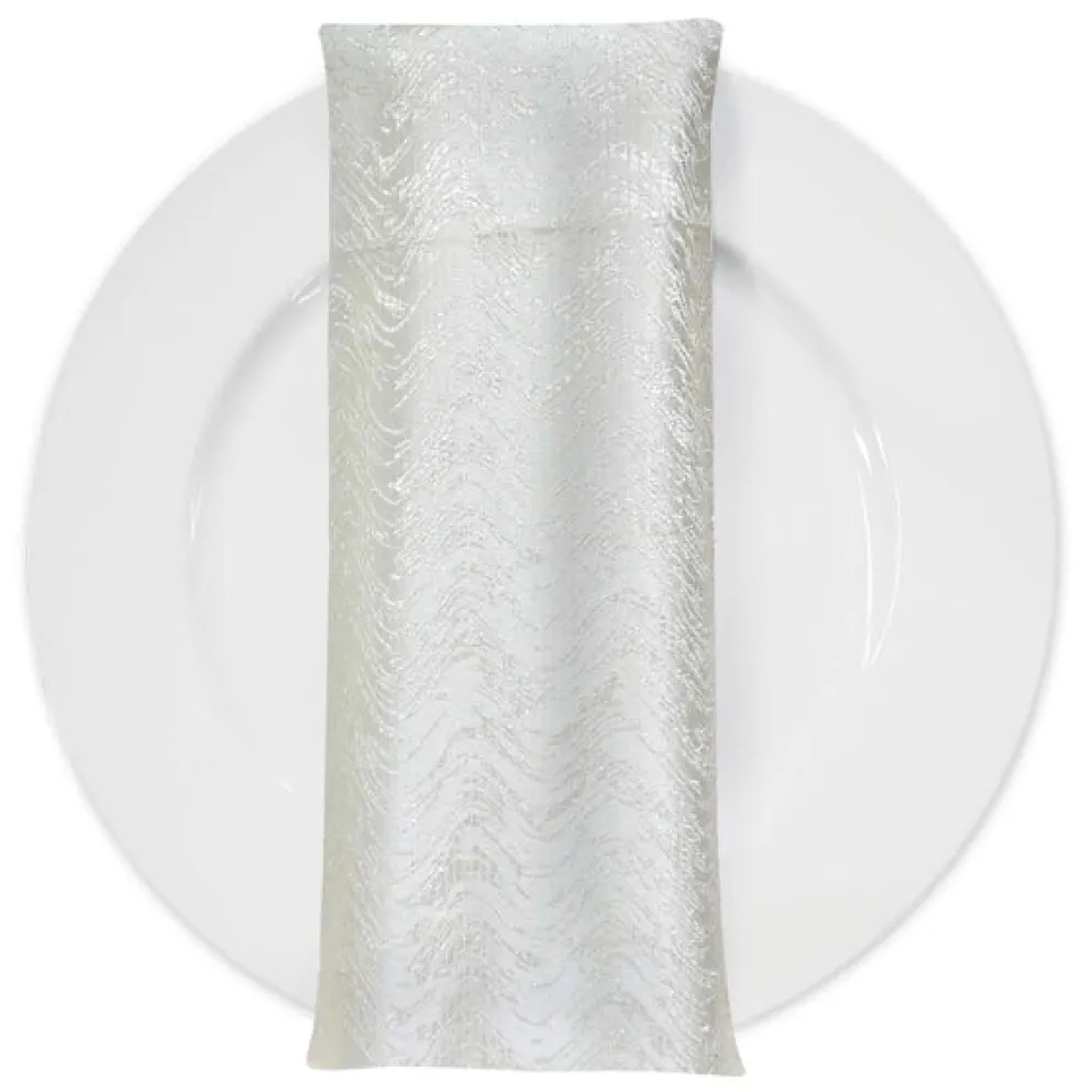 Twinkle Tensil Table Napkin in Ivory