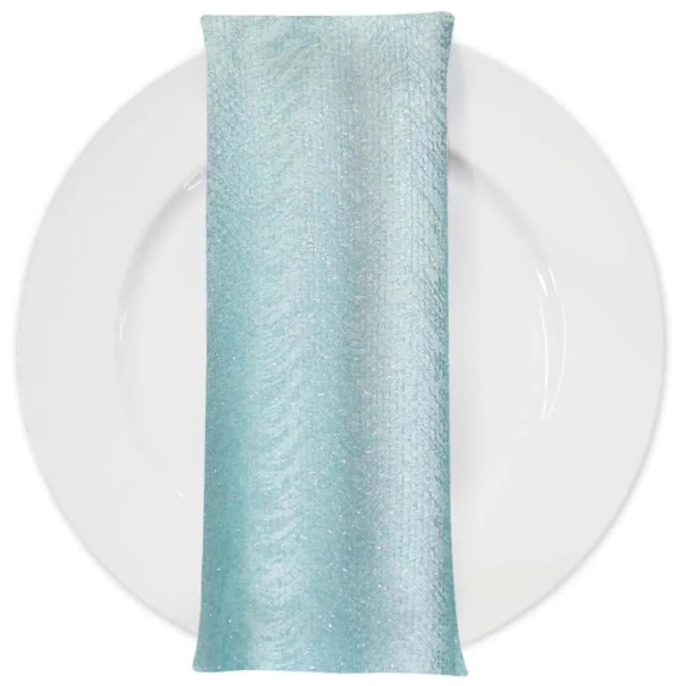 Twinkle Tensil Table Napkin in Teal Green
