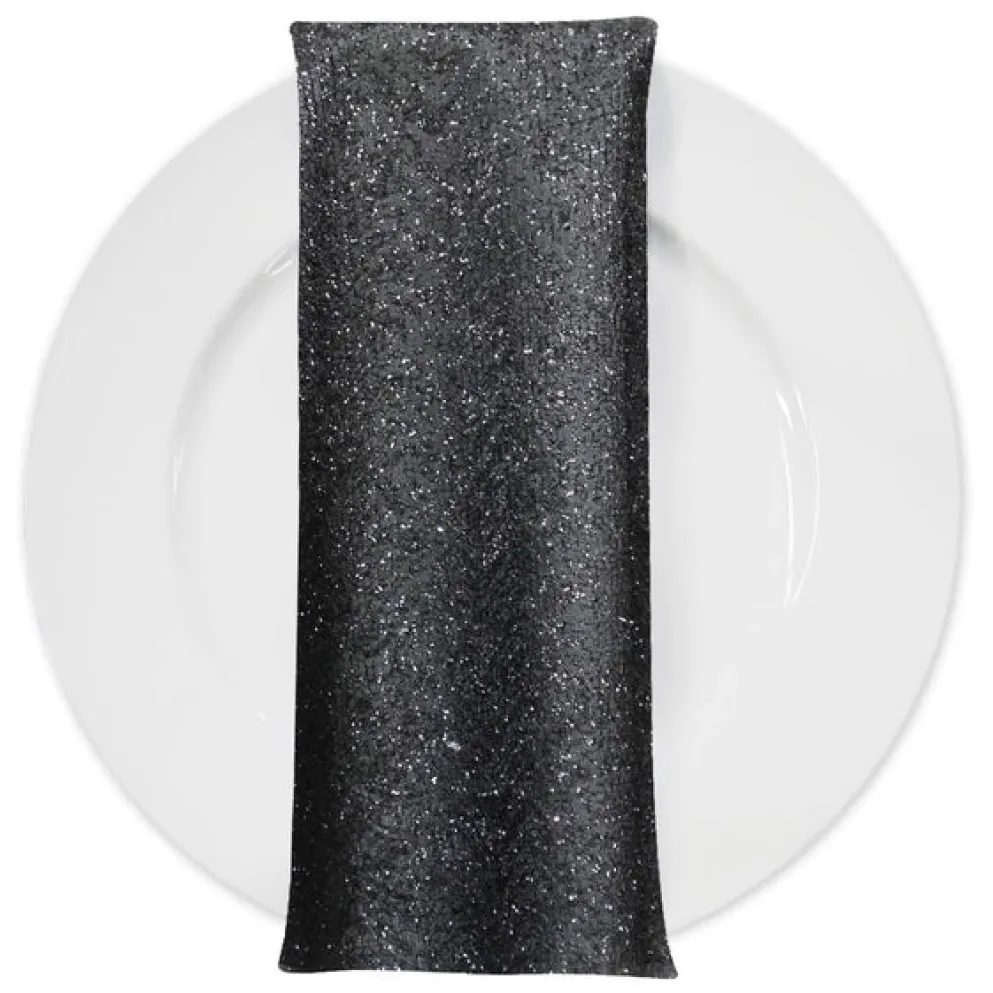 Twinkle Tensil Table Napkin in Black