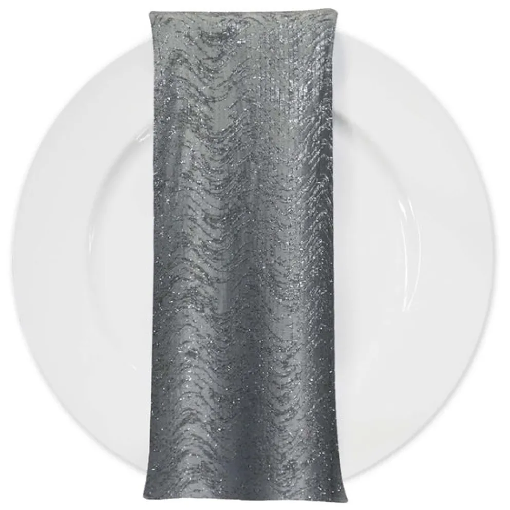 Twinkle Tensil Table Napkin in Charcoal