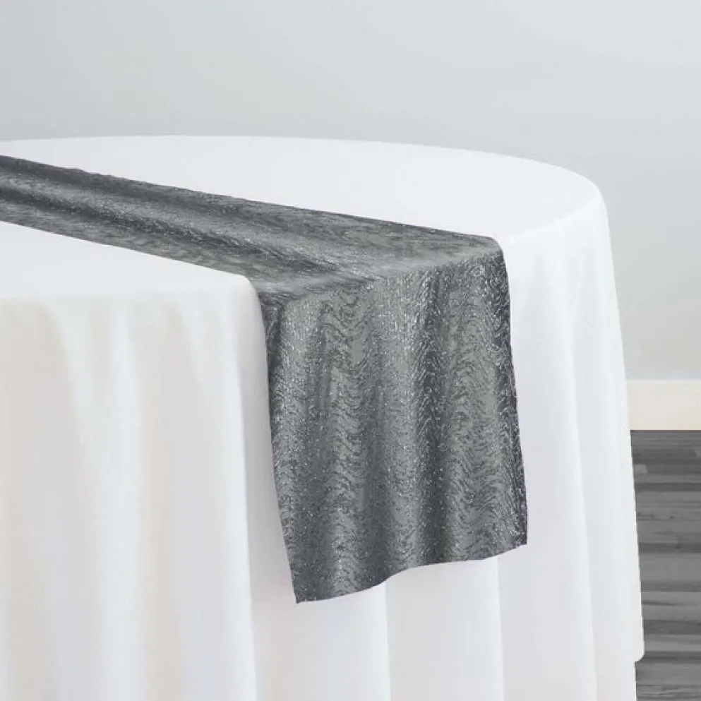 Twinkle Tensil Table Runner in Charcoal