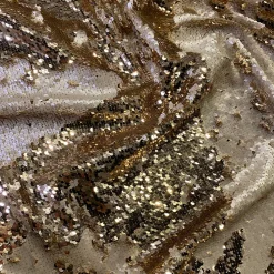 Two-Tone Sequins Table Runner in Champagne and Matte